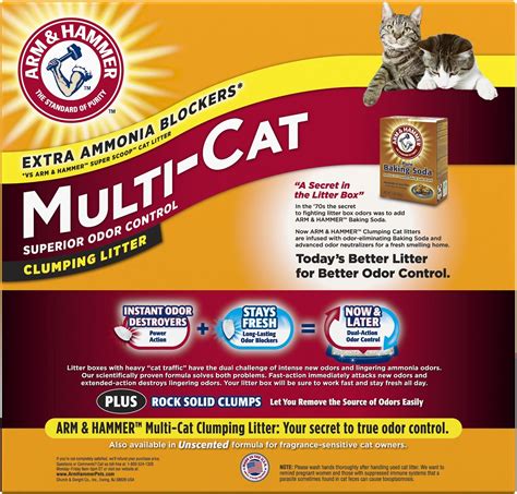 Arm Hammer Multi Cat Strength Clean Burst Clumping Litter 20 Lb Box