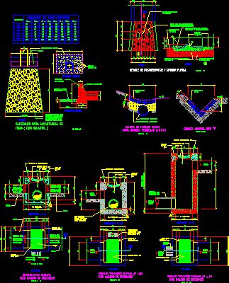 Detalles De Desagues Pluviales En Autocad Librer A Cad