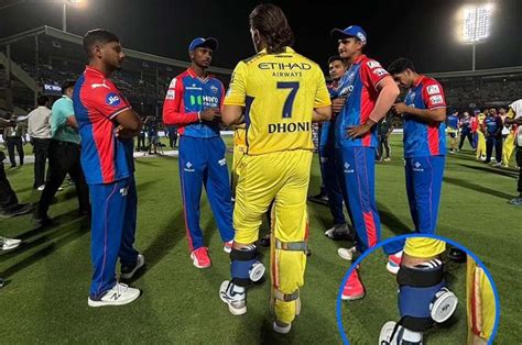 IPL 2024 MS Dhoni Spotted With Ice Pack On Leg Following Remarkable