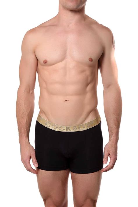 Cocksox Black Gold Shimmer Contour Pouch Boxer Cheapundies