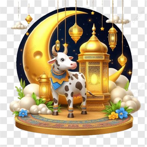 Hình ảnh Eid Ul Adha Bò Mubarak Nghệ Thuật Minh Họa Vector PNG Eid Ul