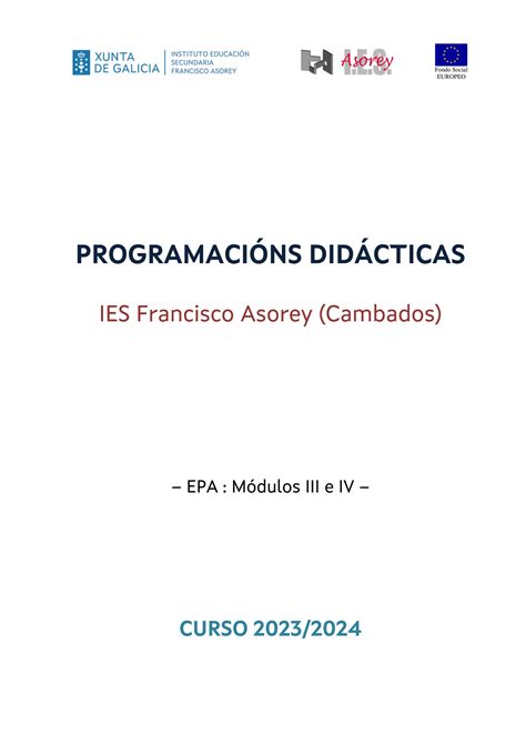 IES FRANCISCO ASOREY PD EPA 23 24 Page 1 Created With Publitas