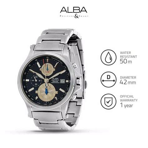 Jual Jam Tangan Pria Alba Prestige Quartz Stainless Steel Af F