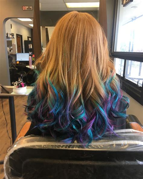 Peacock hair color