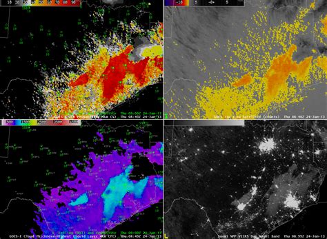 Radiation Fog over Texas, Day 2 | GOES-R Fog Product Examples