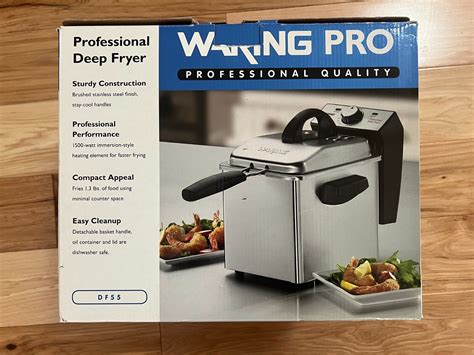 Waring Pro DF55 Commercial Professional Electric Deep Fryer 1 Basket