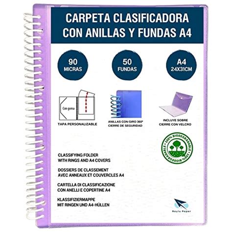 Carpetas Plastico A4 Anillas Opiniones y comparativa de precios Aquí