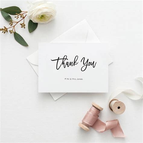 Wedding Thank You Card Etiquette Canva