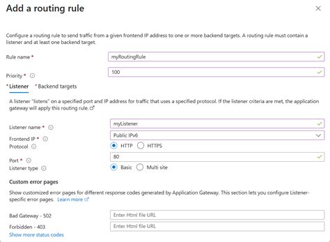 Configure Application Gateway With A Frontend Public Ipv6 Address Using