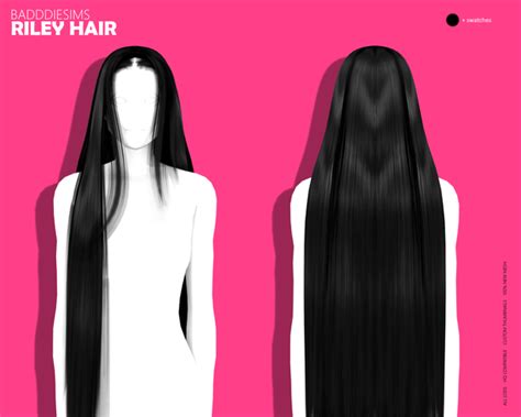 Riley Hair Badddiesims On Patreon Sims 4 Sims 4 Black Hair Sims