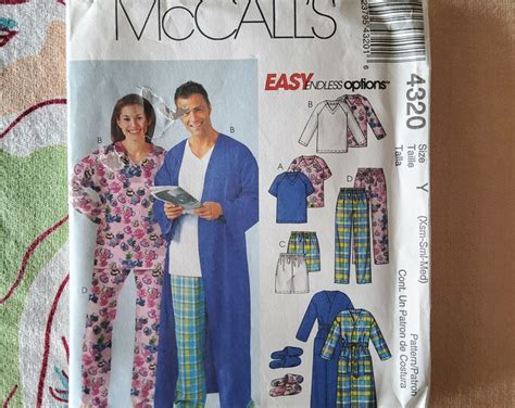 Mccalls 4320 Complete Uncut Factory Folds Sewing Pattern Unisex