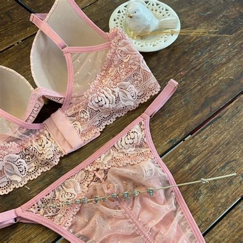 Conjunto Em Tule E Renda Sem Aro Gardens Lingerie Moda Ntima Linha