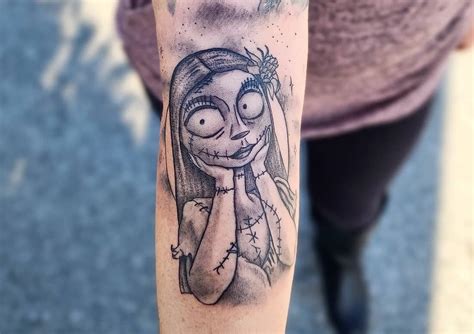 Jack Skellington And Sally Matching Tattoos