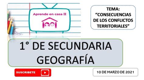 Aprende En Casa Iii Secundaria Grado Geograf A Consecuencias De Los