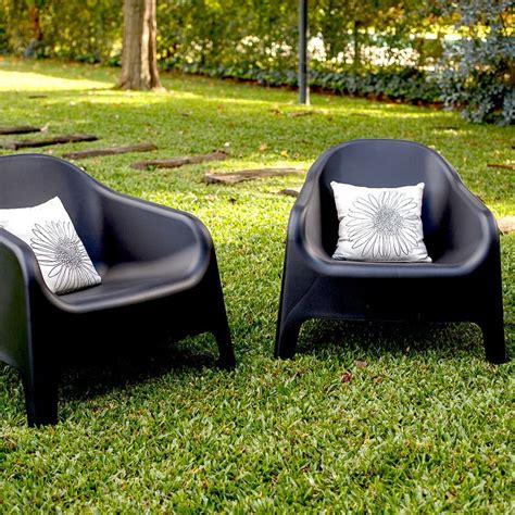 Set De 2 Sillones Skarpos Negro Ecologico