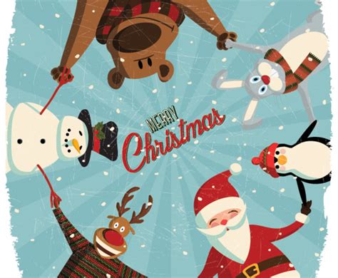 Cute Christmas Card Vector Art And Graphics