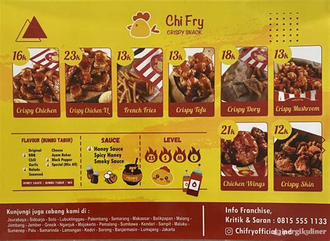 Selalu Diperbarui Menu Chi Fry Wiyung Surabaya