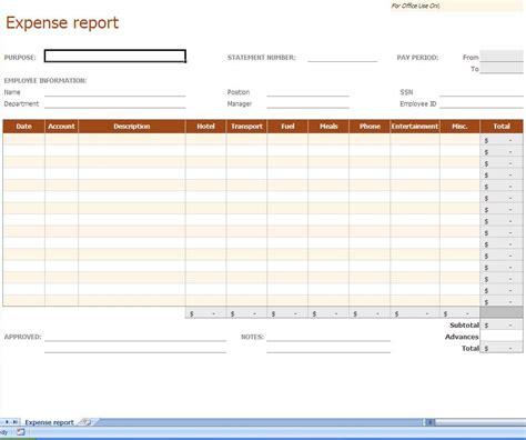 Business Expenses Template — excelxo.com