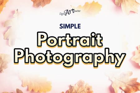 simple portrait photography digital art teacher