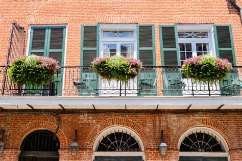 French Quarter Architecture Stock Image - Image of louisana, corner: 485603