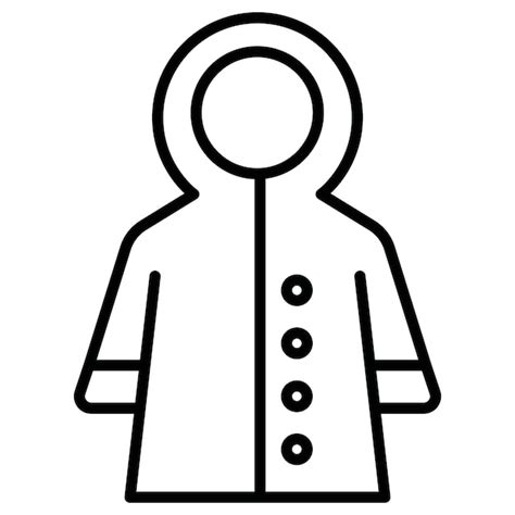 Premium Vector Man Raincoat Vector Illustration