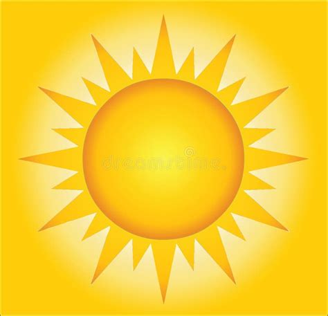 Symbol Of The Sun On A White Background Stock Vector Illustration Of