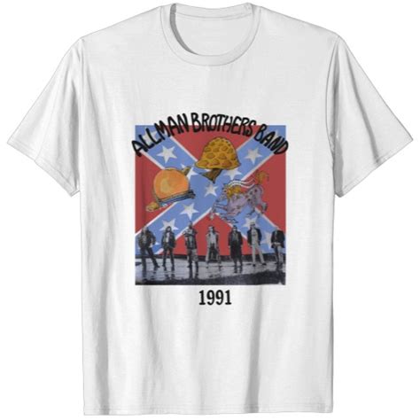 White Vintage Allman Brothers T Shirt The Allman Brothers Men S Heavyweight T Shirt Xl Sold By