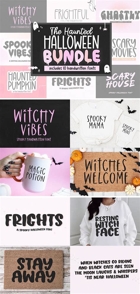 Halloween Font Bundle - Spooky Fonts for Cricut Projects