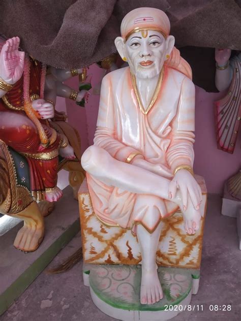 White Marble Shirdi Sai Baba Statue At Rs Marble Sai Baba Murti