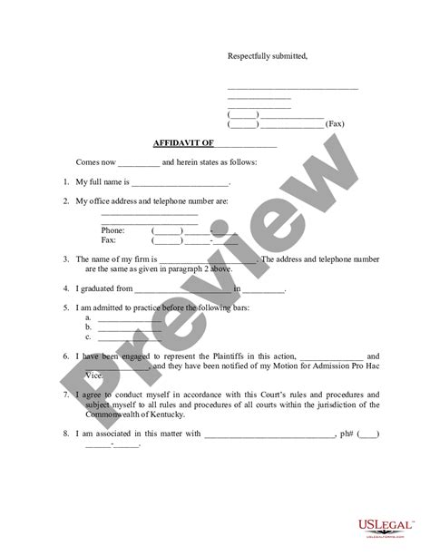 Motion For Pro Hac Vice Admission Us Legal Forms