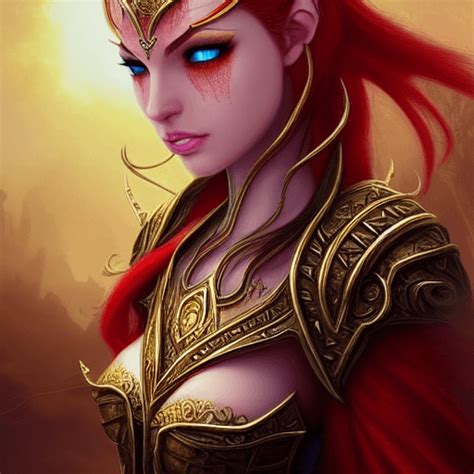 Blood Elf Face World Of Warcraft Fine Art Creative Fabrica