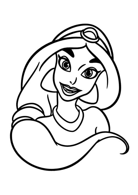 Princesa Jasmine Para Colorir Imprimir Desenhos