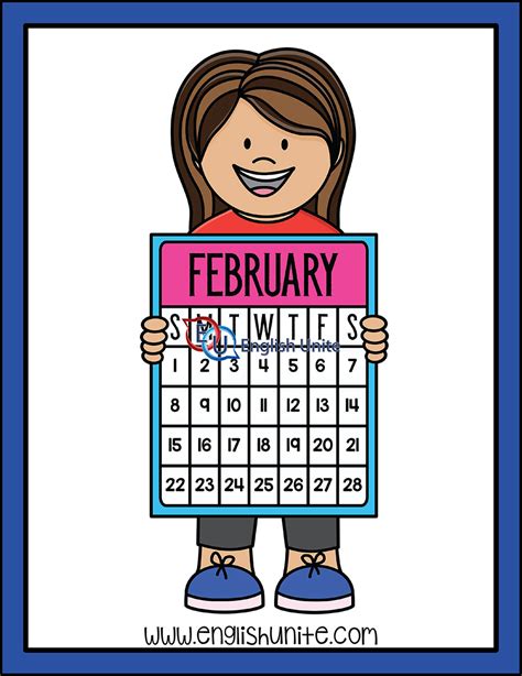 February Calendar Clip Art