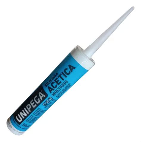 Sellador Silicona Acetica Transparente Unipega Ml