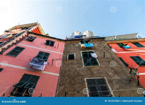 Old Houses In Vernazza Cinqueterre Italy Stock Image CartoonDealer