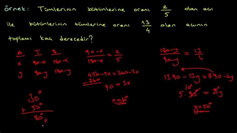 Doğruda Açılar Örnek Sorular Bölüm 1 Konu Anlatımı Videolu Örnek