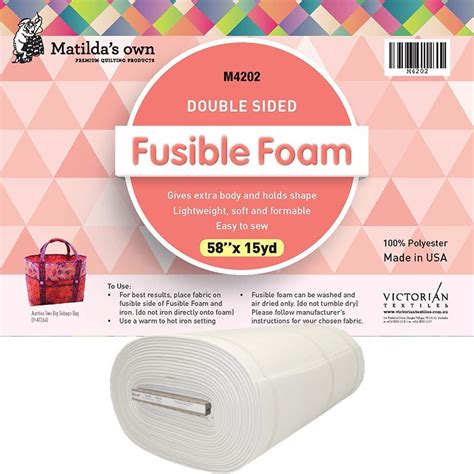 Matildas Own Double Sided Fusible Foam 15 Yards X 58 OzQuilts