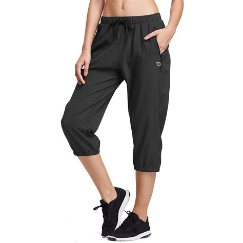 Baleaf Women Lightweight Jogger Capri Pants Running Quick Dry Sun