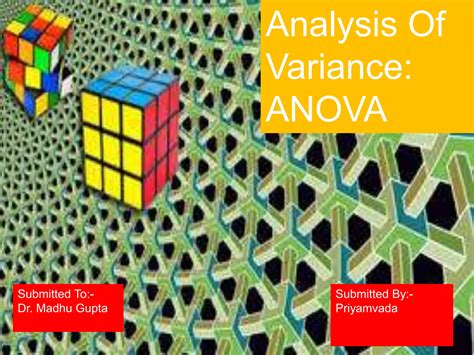 Anova Analysis Of Variance Ppt