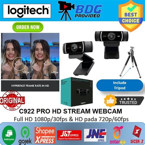 Jual Logitech C922 Pro Hd Stream Webcam Webcam Logitech C922 Pro Stream Full 1080p30 Fps Hd