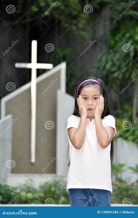 Surprised Female Tween And Cross Stock Photo Image Of Young