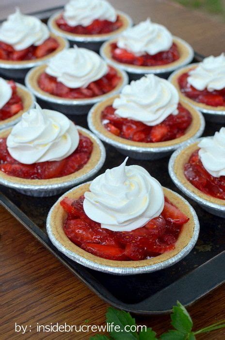 Mini Strawberry Pies Desserts Strawberry Pie Mini Desserts