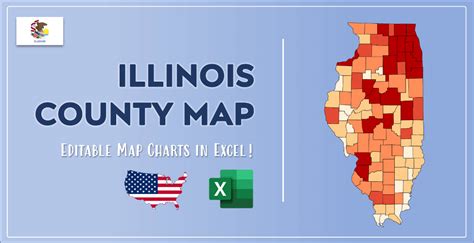 Illinois County Map And Population List In Excel