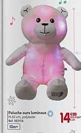 Promo Peluche Ours Lumineux Chez Gifi Icatalogue Fr