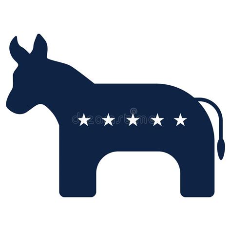 Usa Democrat Party Symbol. Vector Illustration Decorative Design ...