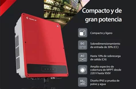 Inversor Solar Goodwe Kw Trif Sico On Grid Wifi Gw K Mt En Venta