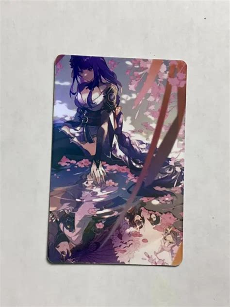 Raiden Shogun Genshin Impact Goddess Story Anime Acg Sexy Waifu Card