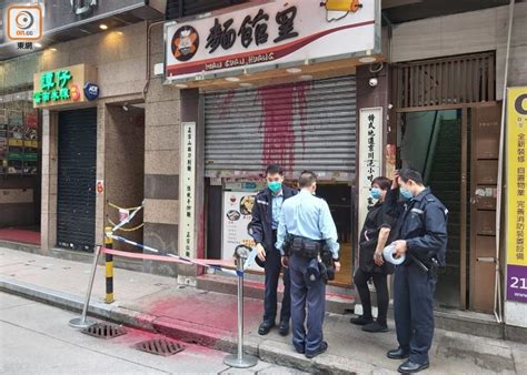 登龙街面馆遭淋红油 警查动机｜即时新闻｜港澳｜oncc东网