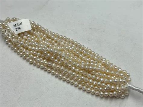 Creamish White Freshwater Pearl Size Mm Gm At Rs