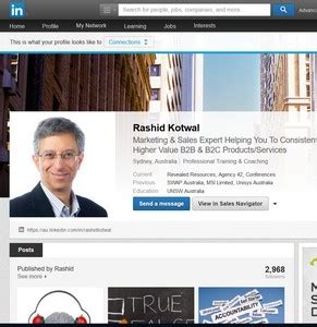 LinkedIn Profile Example - Revealed Resources